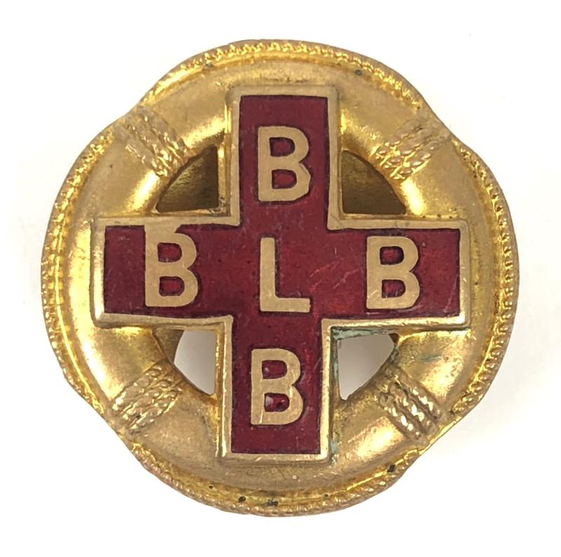Boys Life Brigade BLB red cross buttonhole badge 1899 to 1926