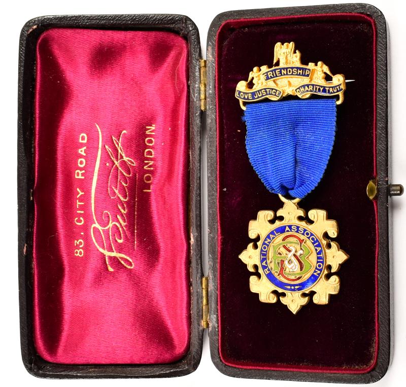 Rational Association Friendly Society Medal and Case George Tutill City Road London
