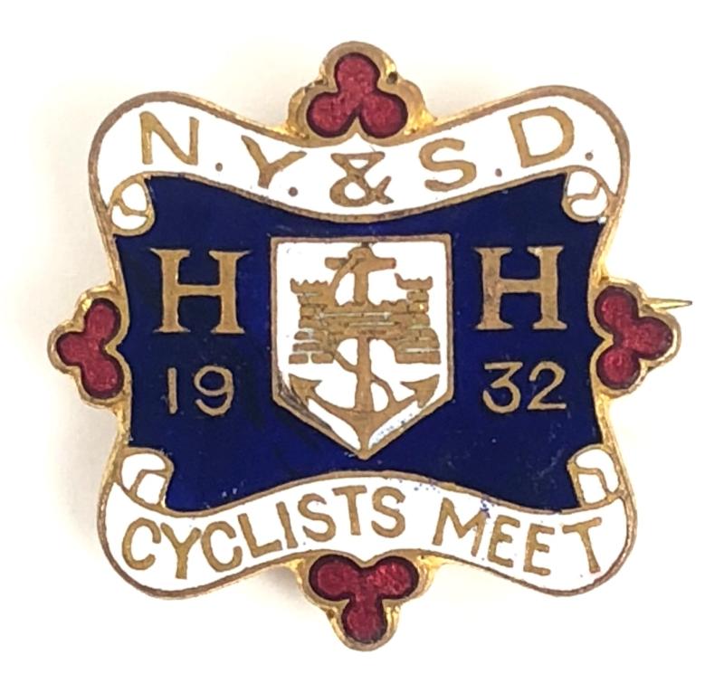 1932 North Yorkshire & South Durham Cyclists Meet badge
