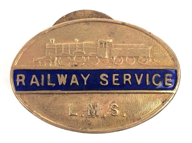 London Midland Scottish Railway LMS war service badge A70060