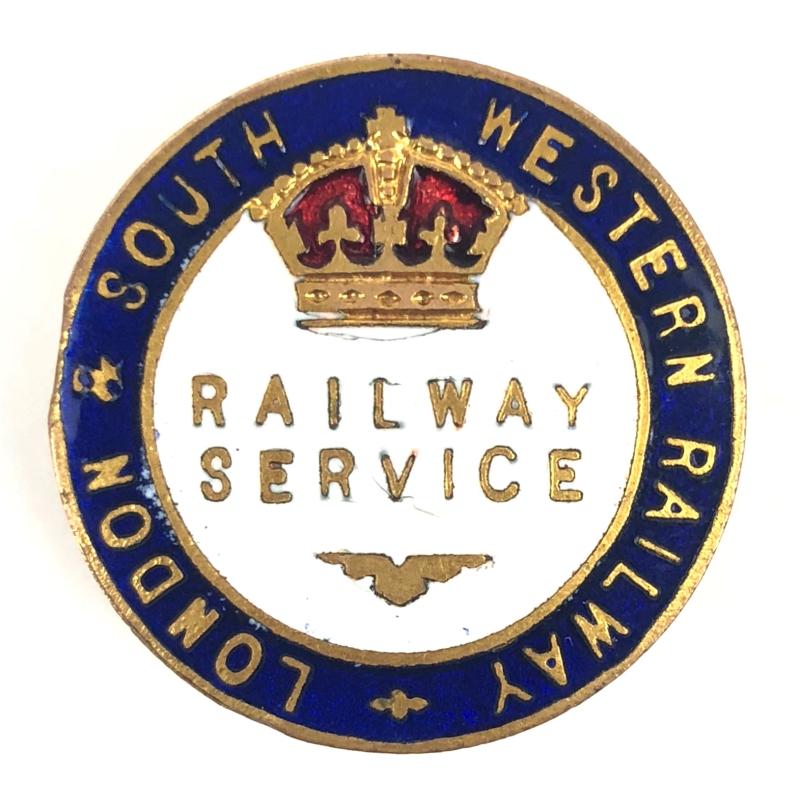 WW1 London & South Western Railway L&SWR war service badge