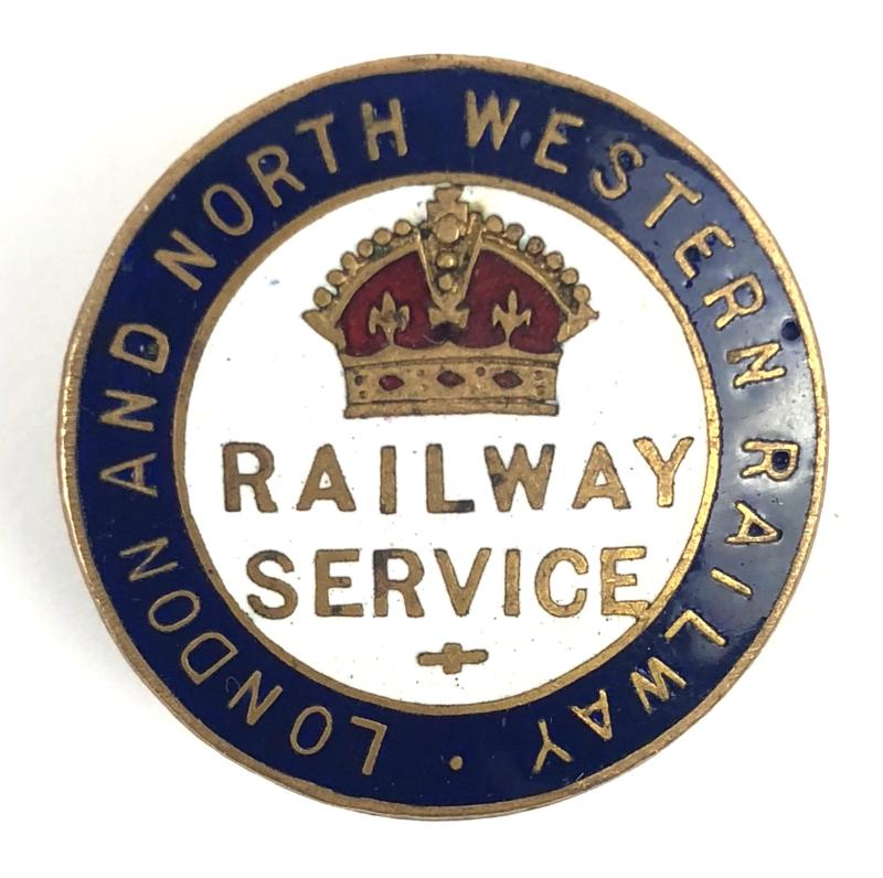 WW1 London & North Western Railway War Service numbered badge