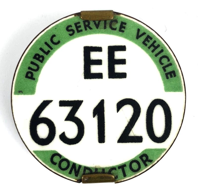 PSV Bus Conductor East Midland licensing badge EE63120