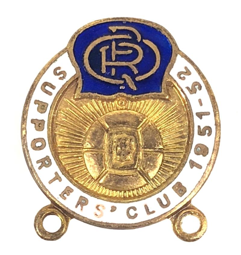 1951- 52 Queens Park Rangers Supporters Club Badge