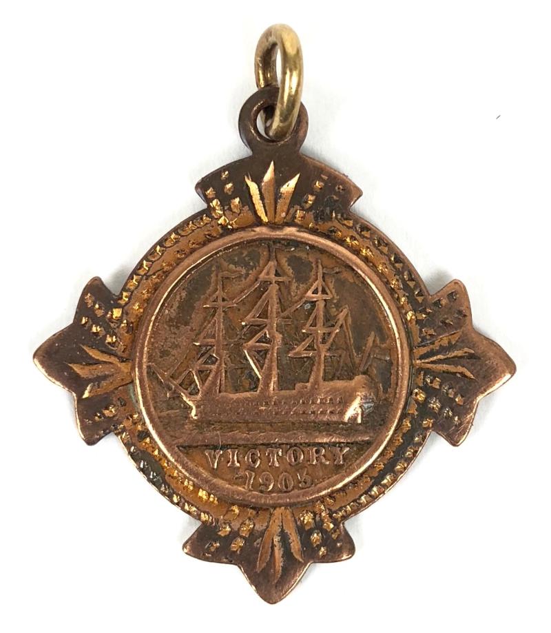 British & Foreign Sailors Society copper medal from Nelsons ship