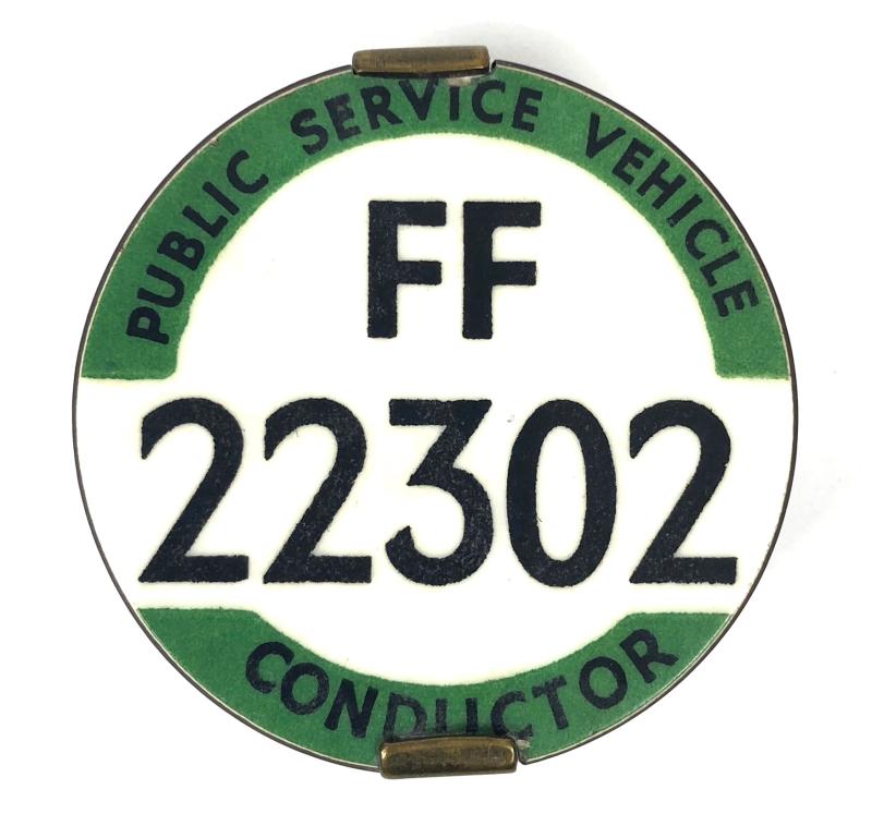 PSV Bus Conductor Eastern Traffic Area public service vehicle badge FF22302