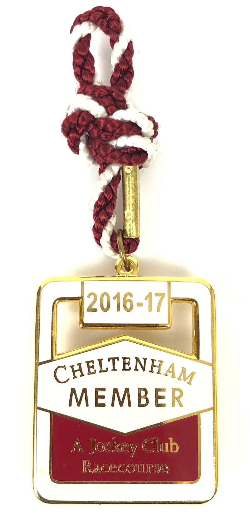 2016 -17 Cheltenham Annual Member Jockey Club Racecourse Badge