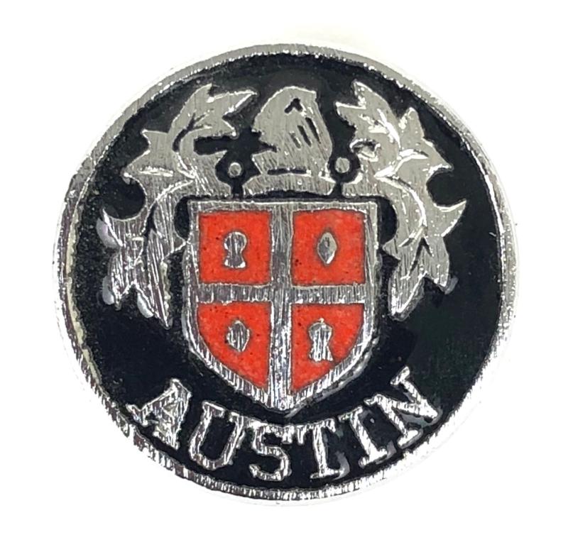 BMC Austin Healey motor car pin badge