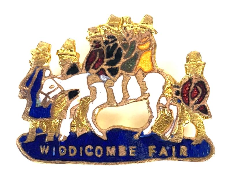 Widecombe Fair song sheet music promotional badge Variant