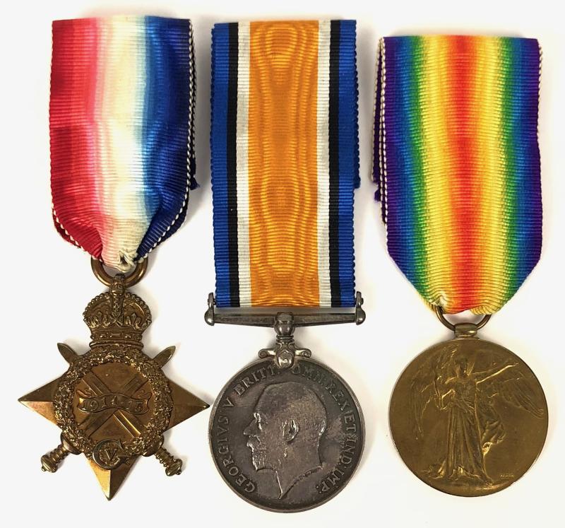WW1 The Carabiniers (6th Dragoon Guards) Group of Medals, POW Wounded