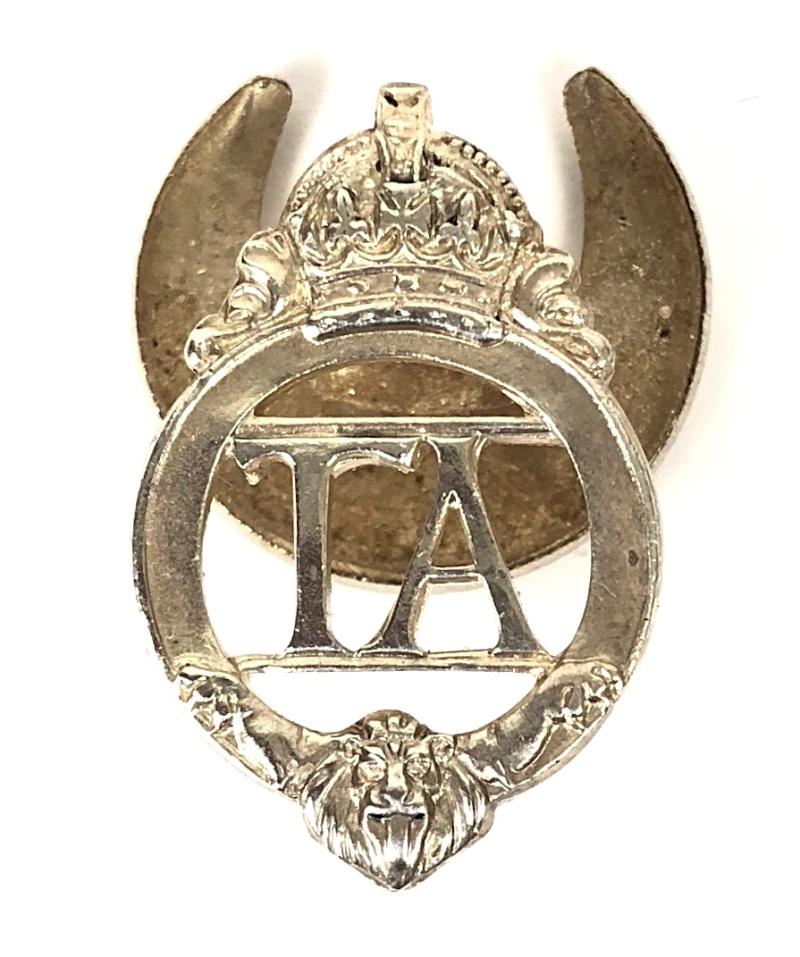 Territorial Army officially numbered silver TA badge circa 1938 to 1939