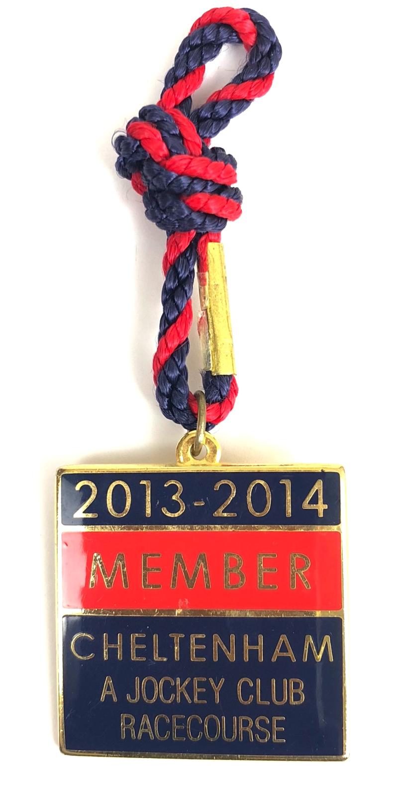 2013 -14 Cheltenham Annual Member Jockey Club Racecourse Badge