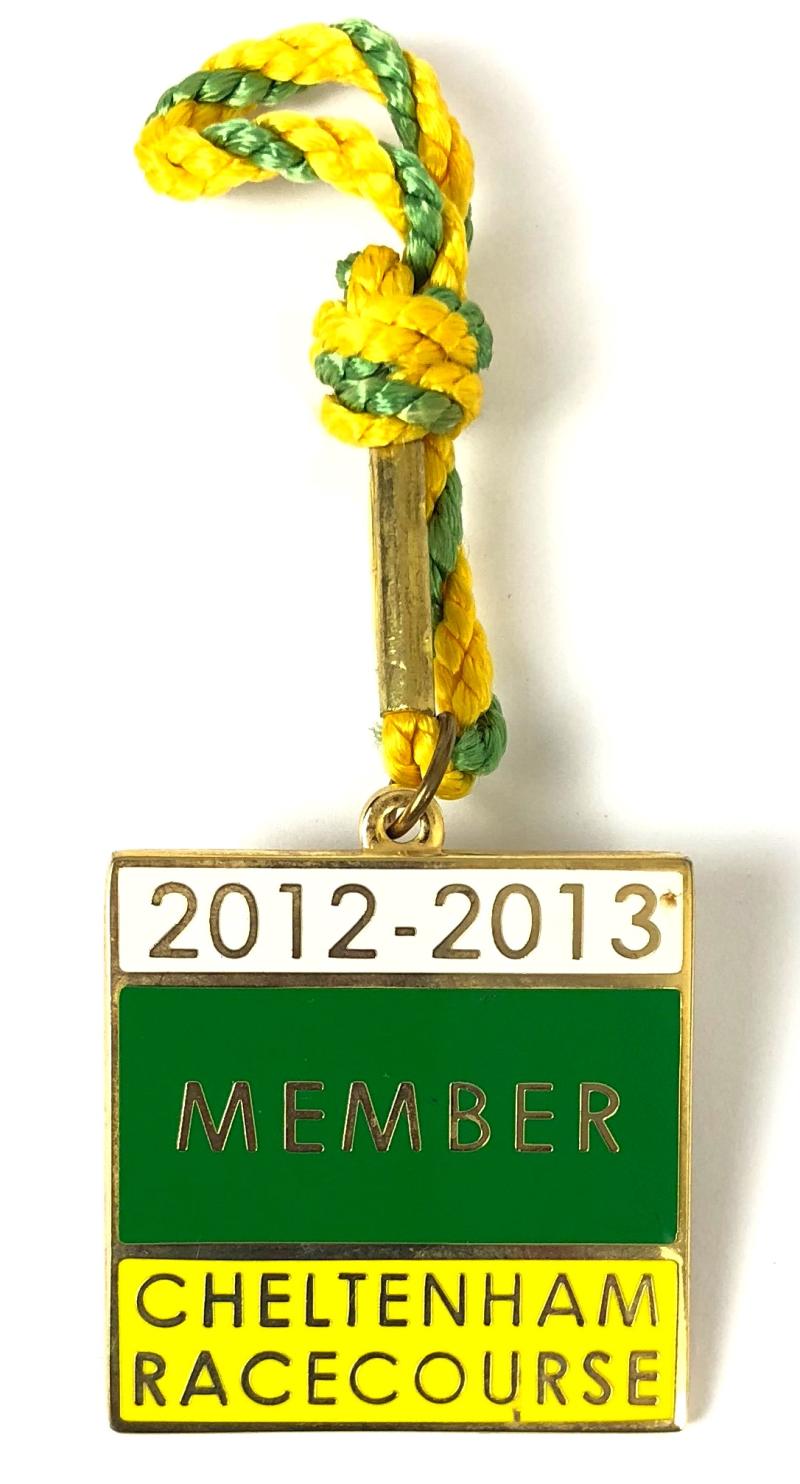 2012 -13 Cheltenham Annual Member Jockey Club Racecourse Badge
