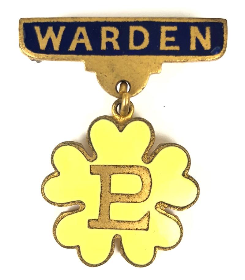 Primrose League warden badge