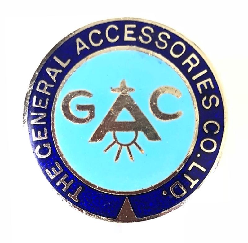 General Accessories Corporation Ltd electric accessories lapel badge founded 1896 Bristol