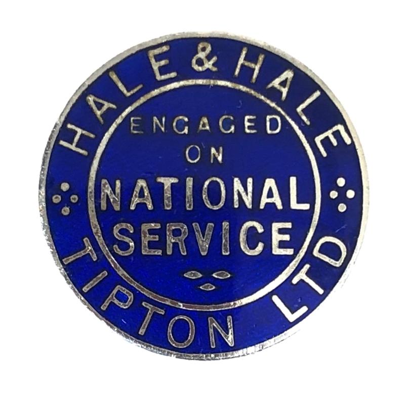 Hale & Hale (Tipton) Ltd Engaged On National Service Badge Dudley Port Stafford