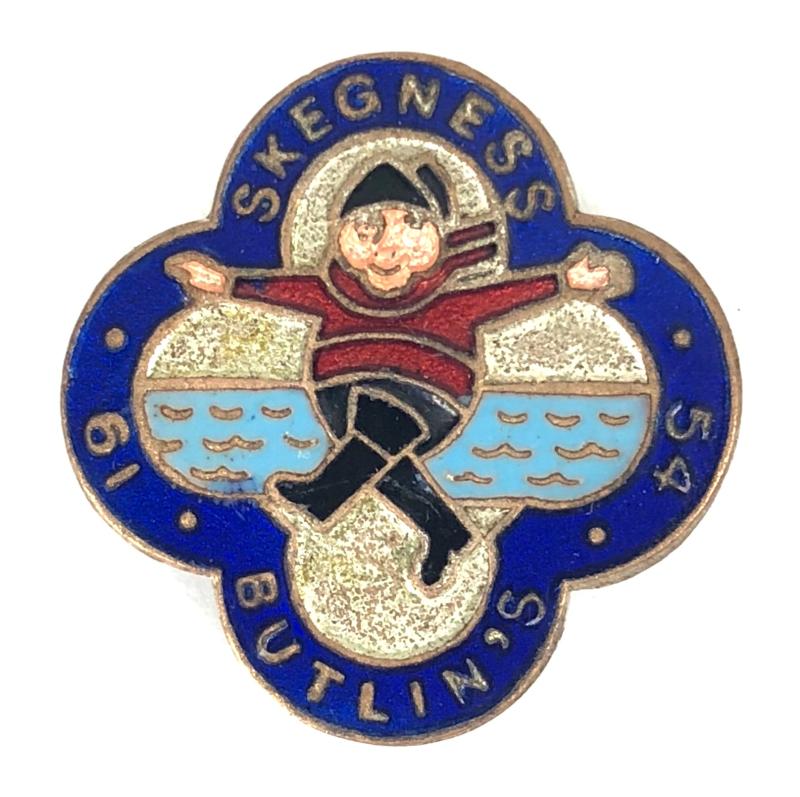 Butlins 1954 Skegness holiday camp jolly fisherman badge