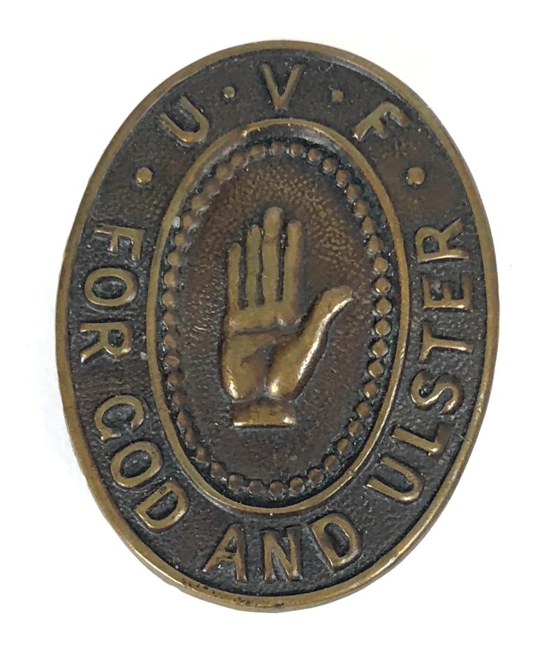 UVF For God And Ulster Belfast North officially numbered badge