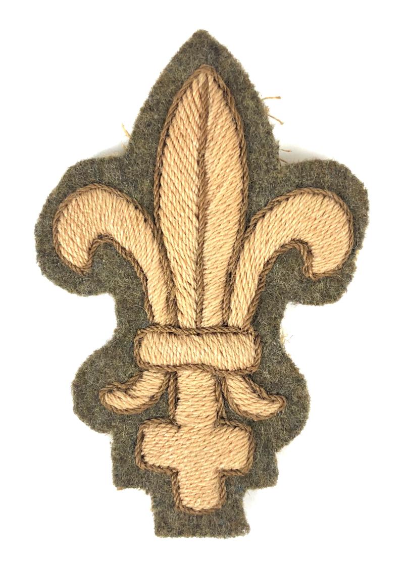 Baden Powell Trained Army Scouts worsted cloth tunic sleeve trade badge