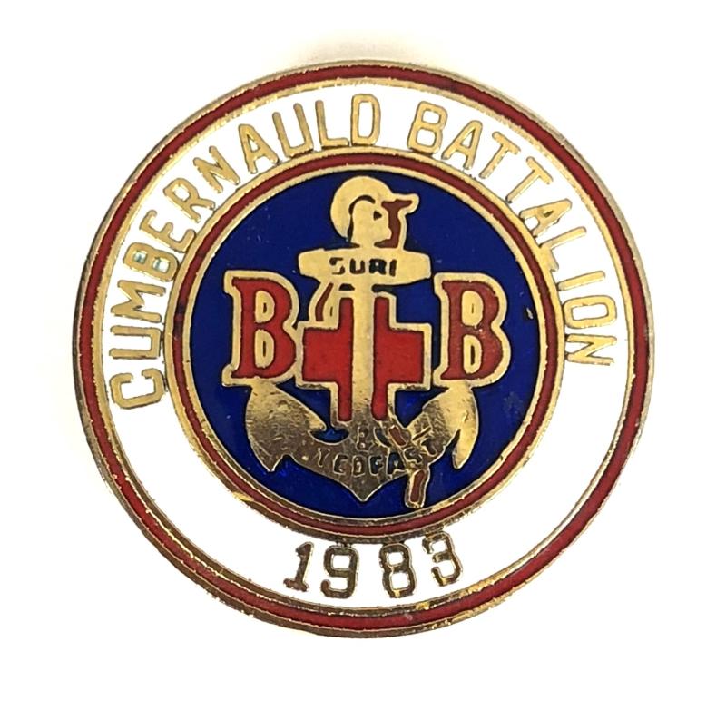 Boys Brigade Cumbernauld Battalion 1983 Centenary Badge Scotland