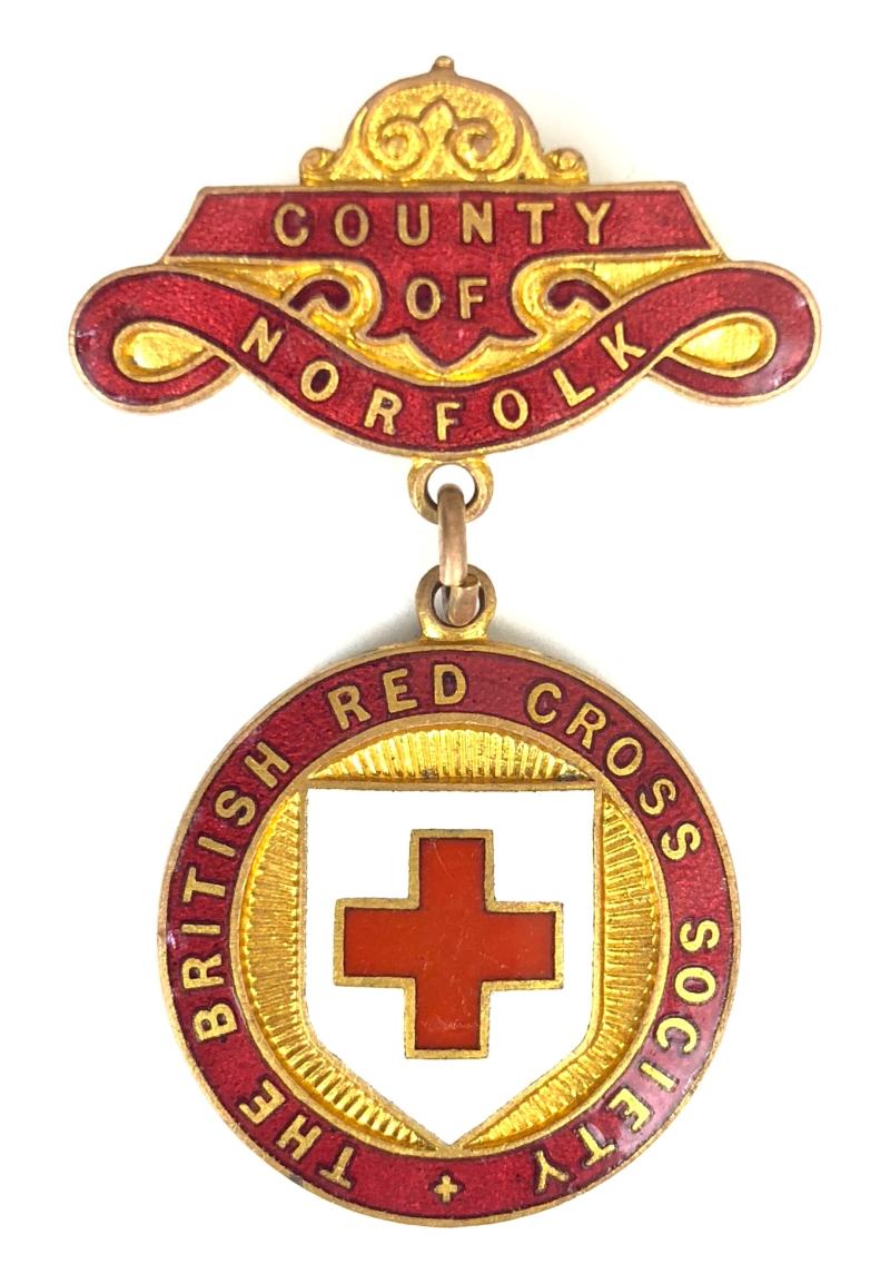 British Red Cross Society County of Norfolk badge