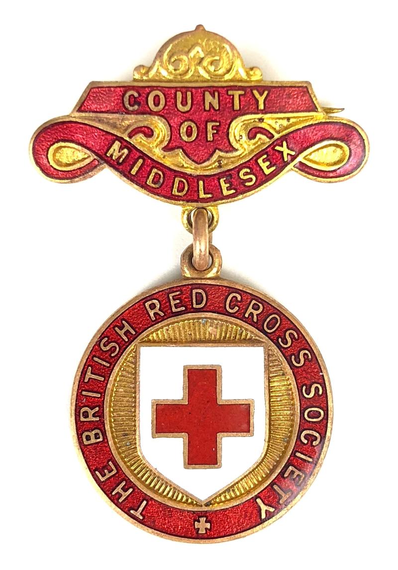 British Red Cross Society County of Middlesex badge