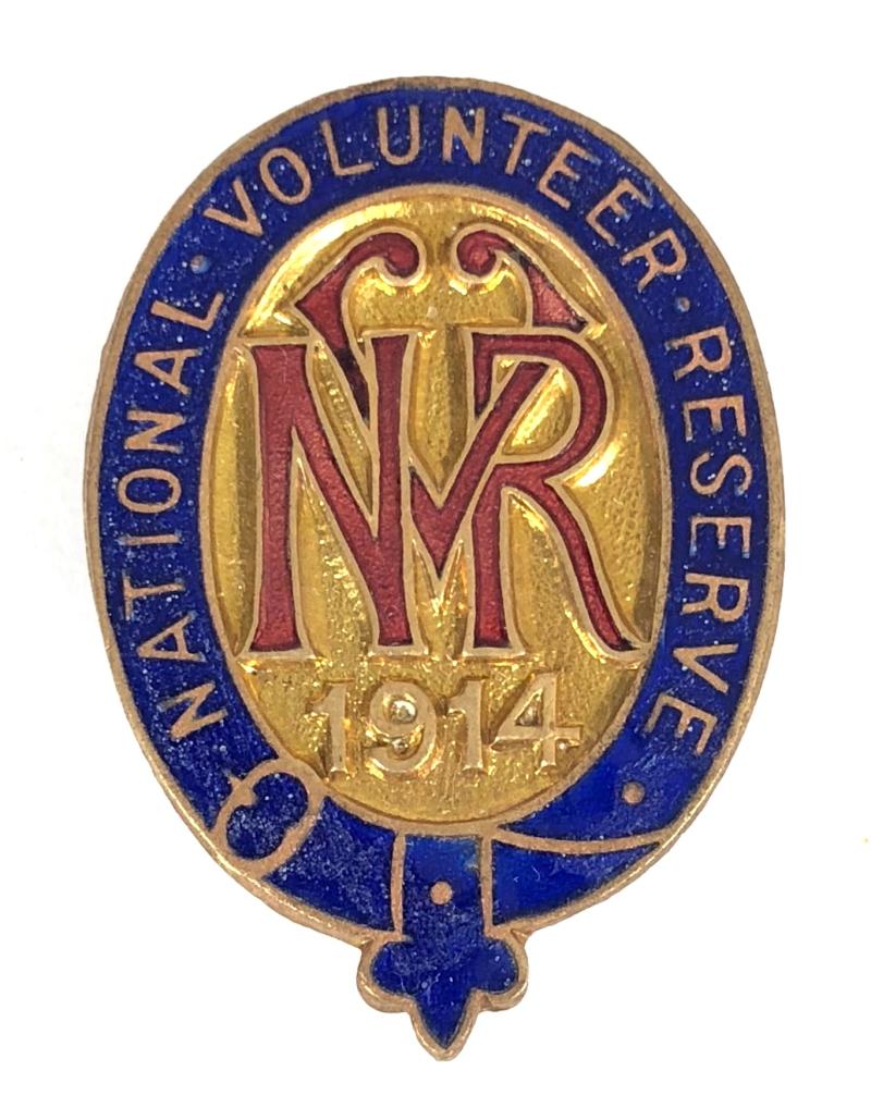 1914 National Volunteer Reserve emergency force badge