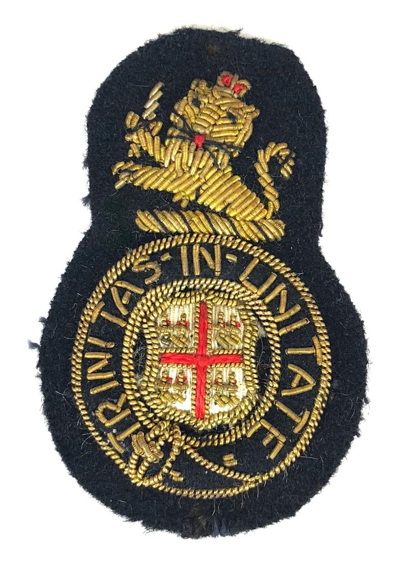 Trinity House Assistant Lighthouse Keeper gold bullion cloth cap badge