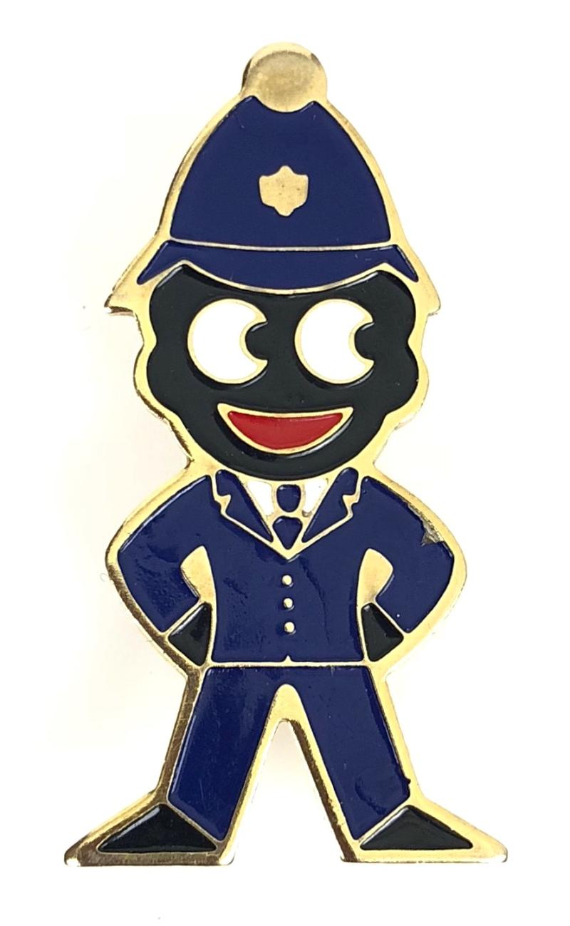 Robertsons 1980 Golly policeman advertising badge protruding bobble