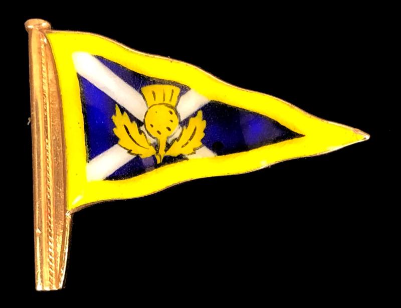 Clyde Cruising Club ripple pennant flag enamel sailing badge Scotland