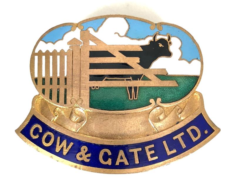 Cow & Gate Ltd Milk Food advertising cap badge