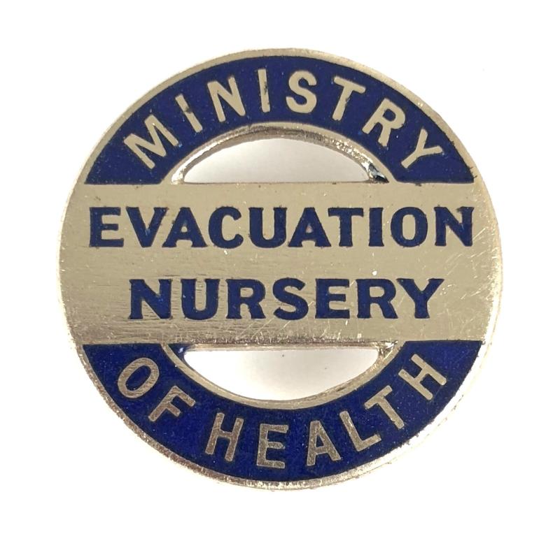 Ministry of Health Evacuation Nursery home front badge