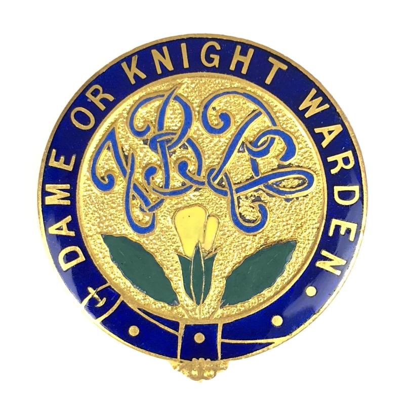 Junior Branch Primrose League Dame or Knight Warden Badge