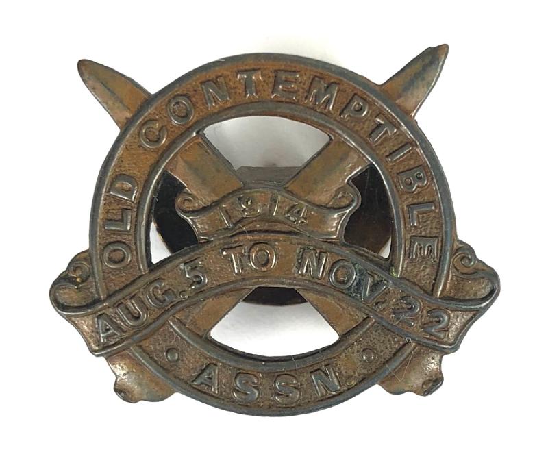 Old Contemptibles Association 1914 Aug 5 To Nov 22 chums badge