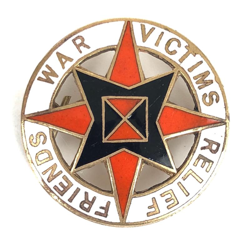 Friends War Victims Relief Committee Quakers Badge 1914-1918