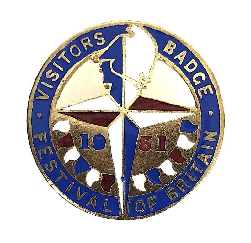 Festival of Britain 1951 visitors badge by Starferst