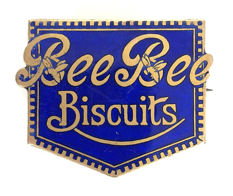 Bee Bee Biscuits Sales Representative Official Company Badge by Vaughtons Ltd Birm