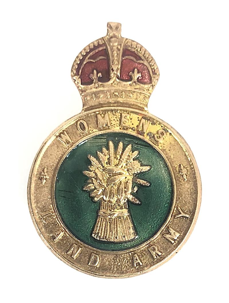 WW2 Womens Land Army WLA hat and uniform badge variant
