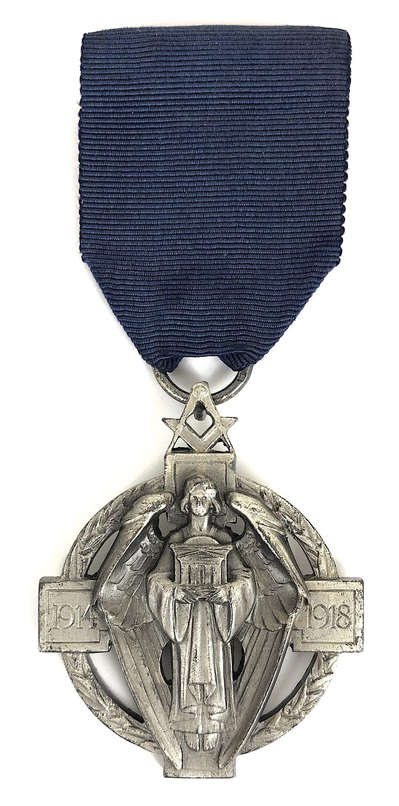 Masonic Million Memorial Fund Jewel Hallstone Donation 1925 Hm Silver medal