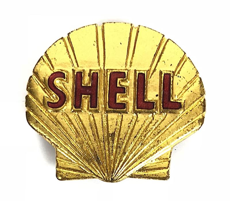 Shell Oil Company Aircraft Petrol c1950 promotional pin badge by J.R.Gaunt