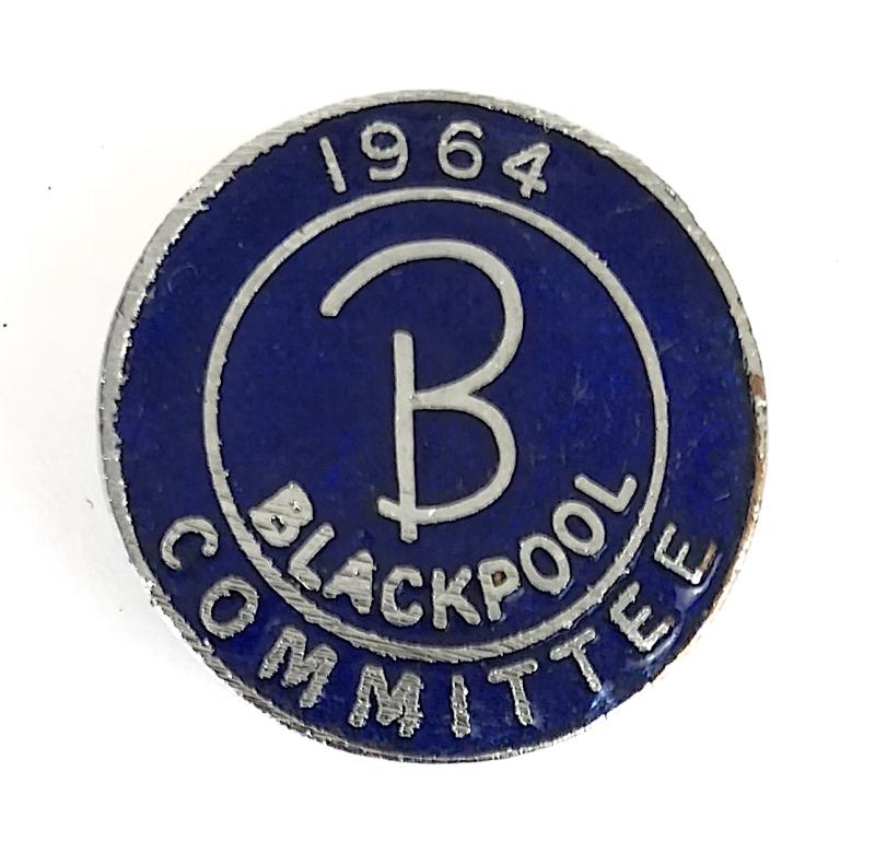 Butlins 1964 Blackpool holiday camp blue committee badge