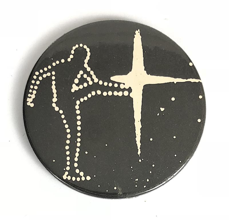 The Old Grey Whistle Test celluloid tin button advertisiing badge c.1970's