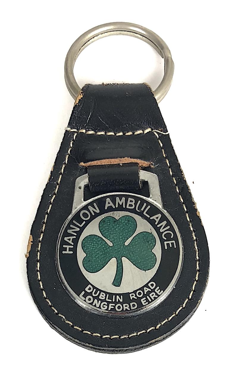 Hanlon Ambulance Dublin Road Longford Eire leather key fob badge Ireland
