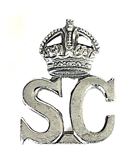 Spcial Constable SC chromium plated collar badge
