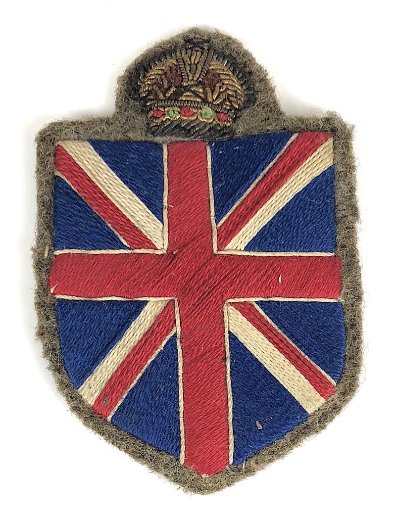 British Forces In India Formation Sign Cloth Sleeve Badge c.1947-1948