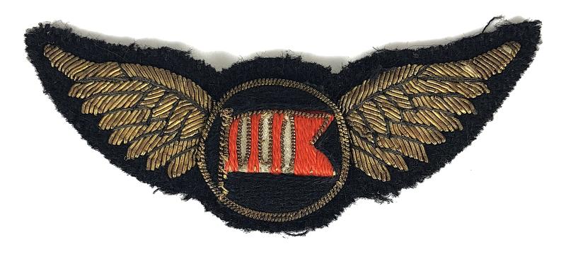 Dan-Air Services gold bullion airline wing uniform badge c1953 to 1992