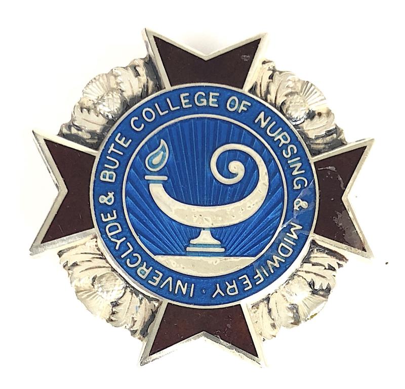 Inverclyde & Bute College of Nursing & Midwifery silver hospital badge