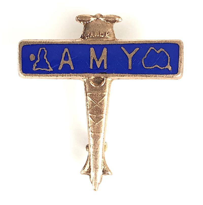 Amy Wonderful Amy song sheet music promotional aeroplane badge c1930