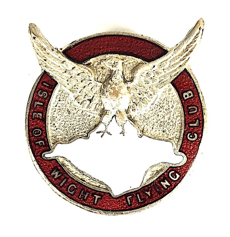 Isle of Wight Flying Club lapel badge circa 1930's