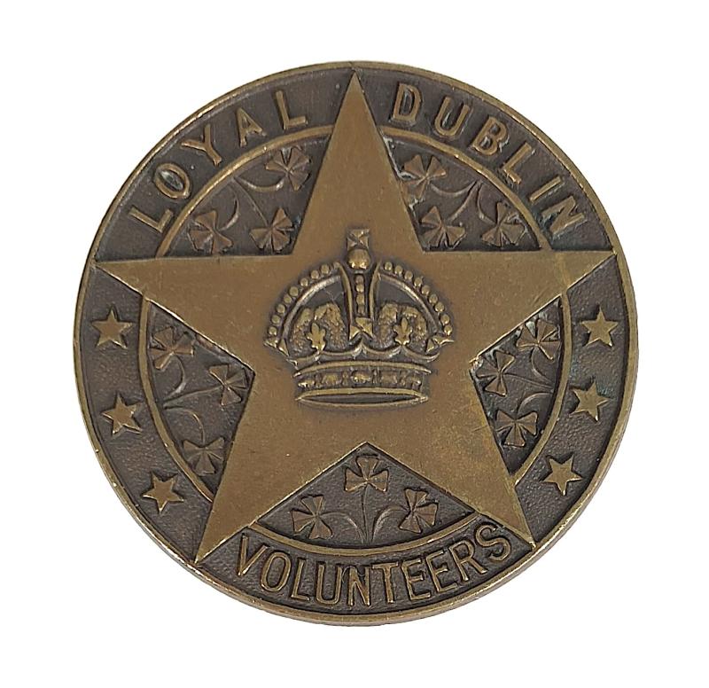 WW1 Loyal Dublin Volunteers Irish VTC officially numbered badge